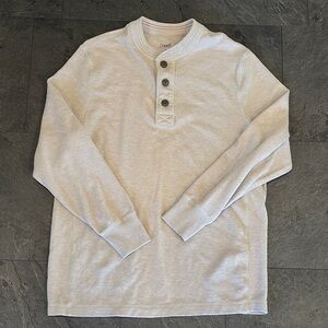 Roundtree & Yorke Light Gray Henley Shirt